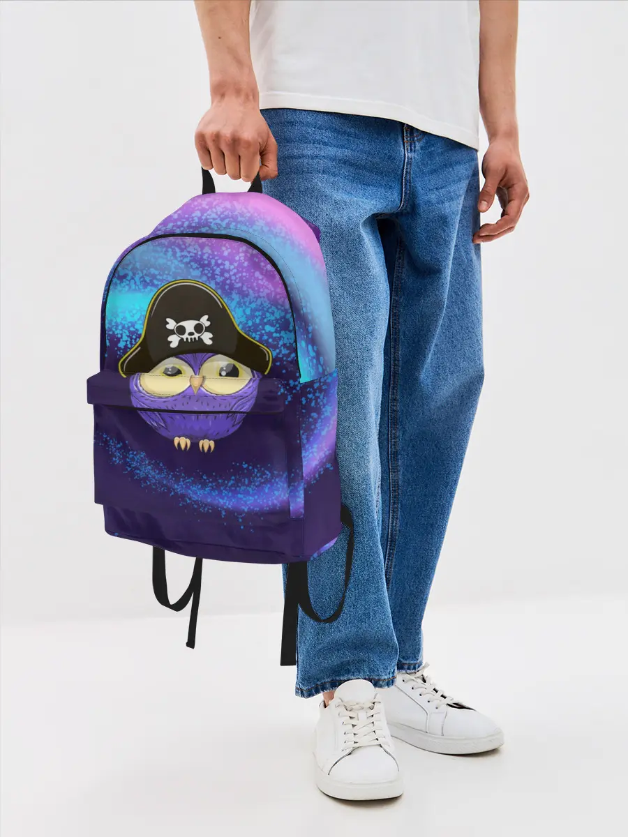 Рюкзак джинсовый / Сова пират