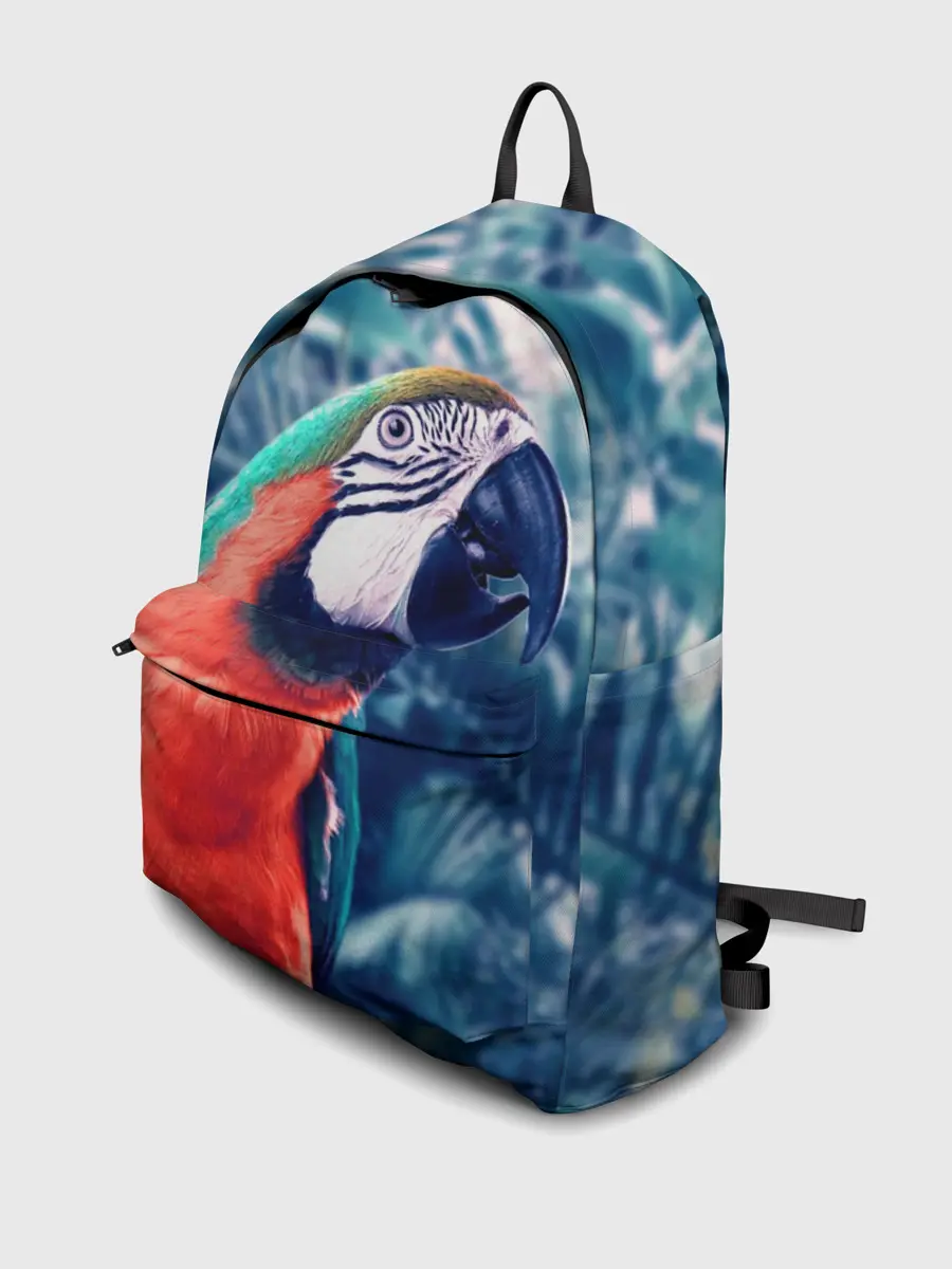 Рюкзак джинсовый / Попугай