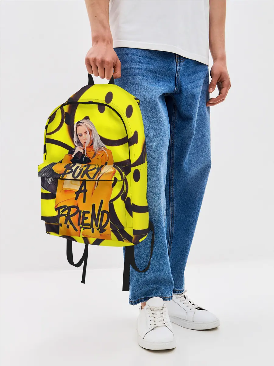 Рюкзак джинсовый / Billie Eilish Выкинь Друга