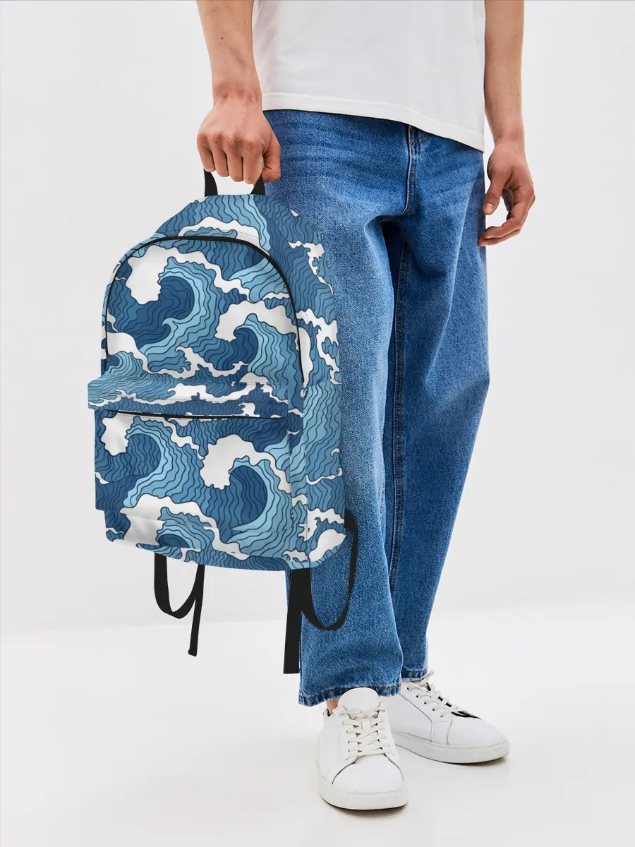 Рюкзак джинсовый / Морские волны