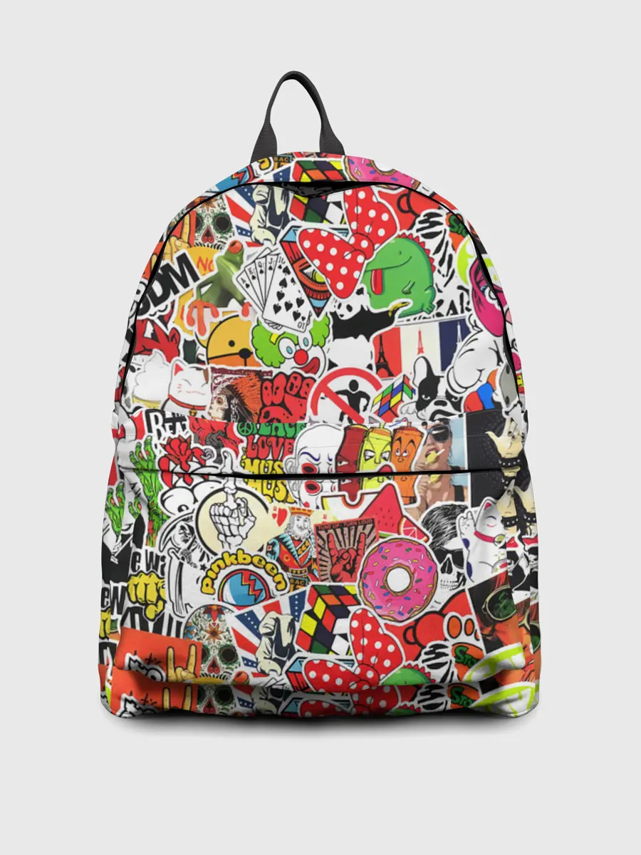 Рюкзак джинсовый / Sticker Bombing