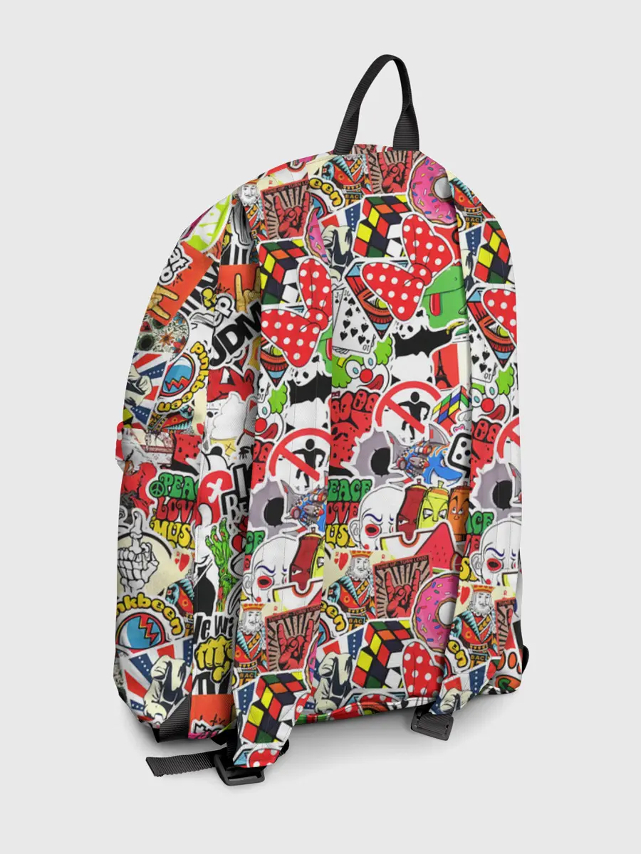 Рюкзак джинсовый / Sticker Bombing