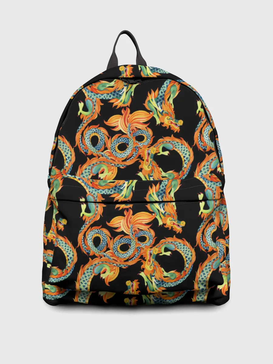 Рюкзак джинсовый / Драконы