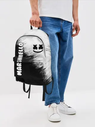 Рюкзак джинсовый / Marshmello 3