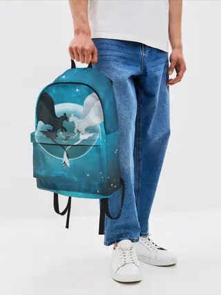 Рюкзак джинсовый / ночная фурия