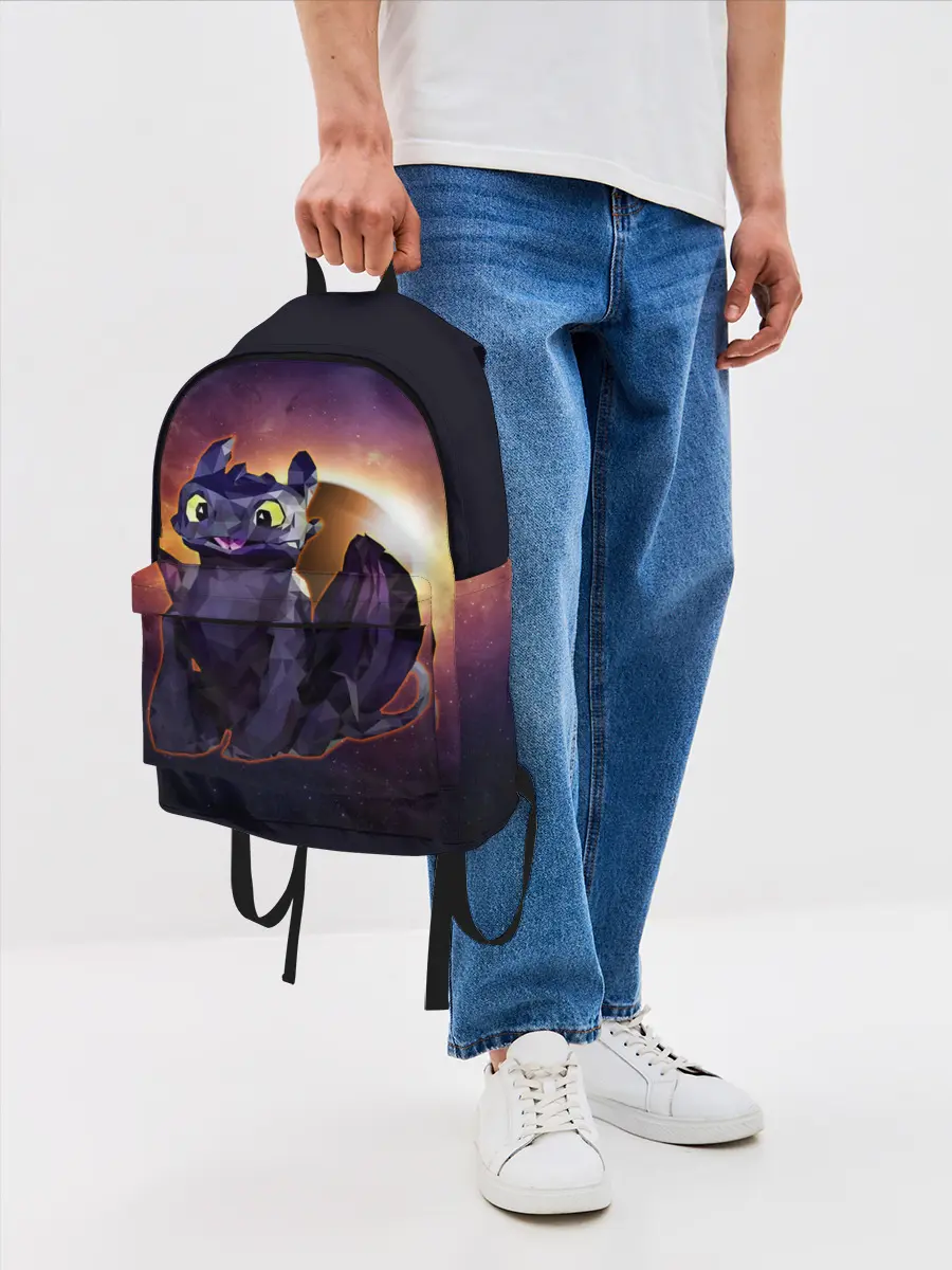 Рюкзак джинсовый / ночная фурия