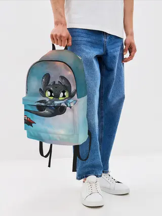 Рюкзак джинсовый / ночная фурия