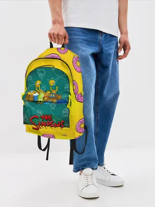 Рюкзак джинсовый / Симпсоны
