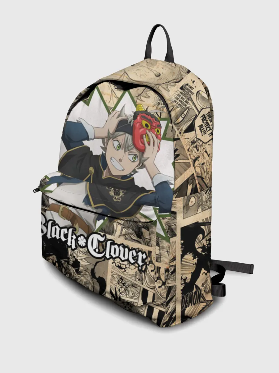 Рюкзак джинсовый / Черный Клевер