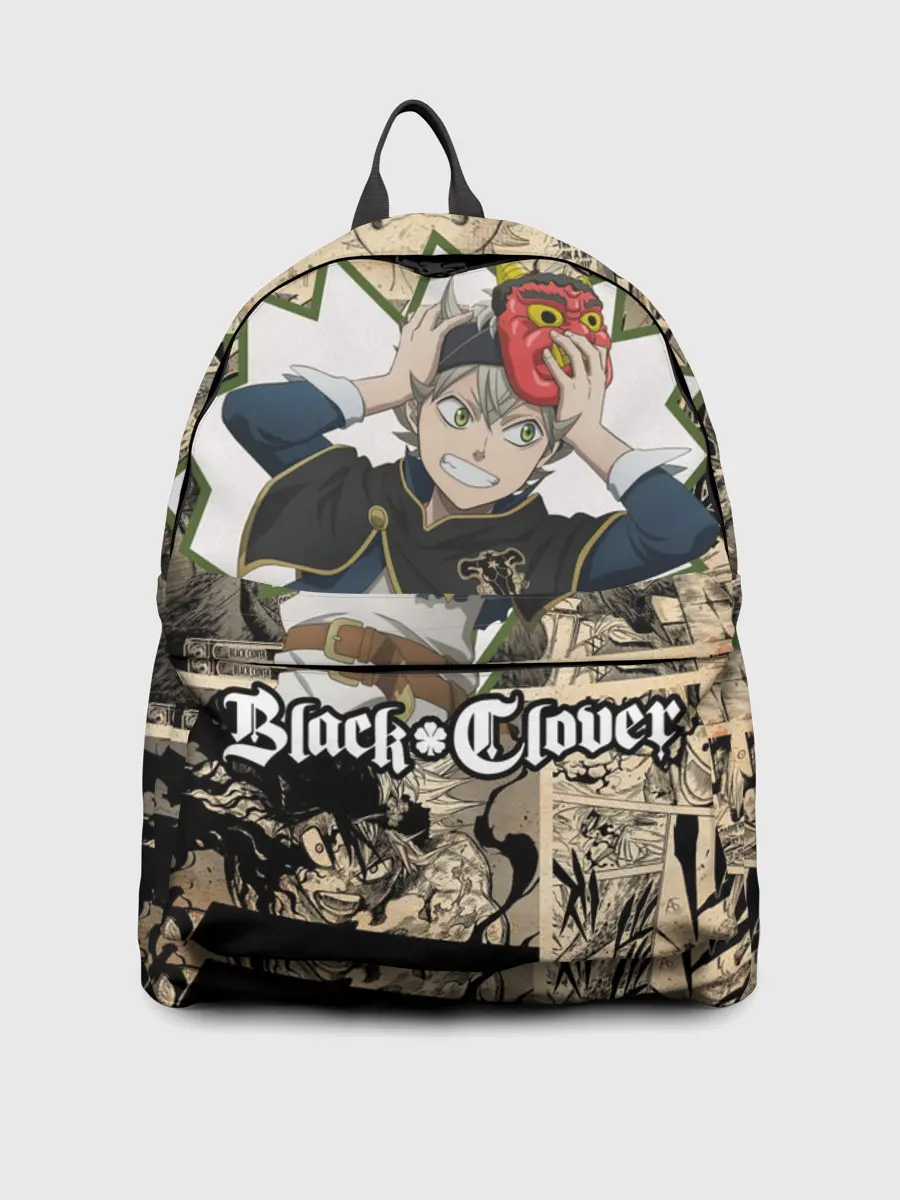 Рюкзак джинсовый / Черный Клевер