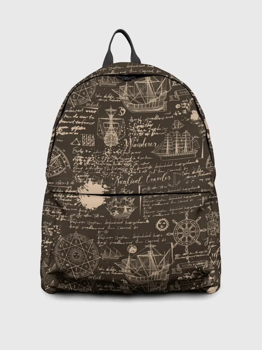 Рюкзак джинсовый / Старая рукопись путешественник