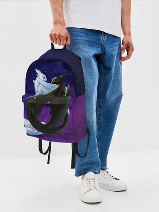 Рюкзак джинсовый / Как приручить дракона