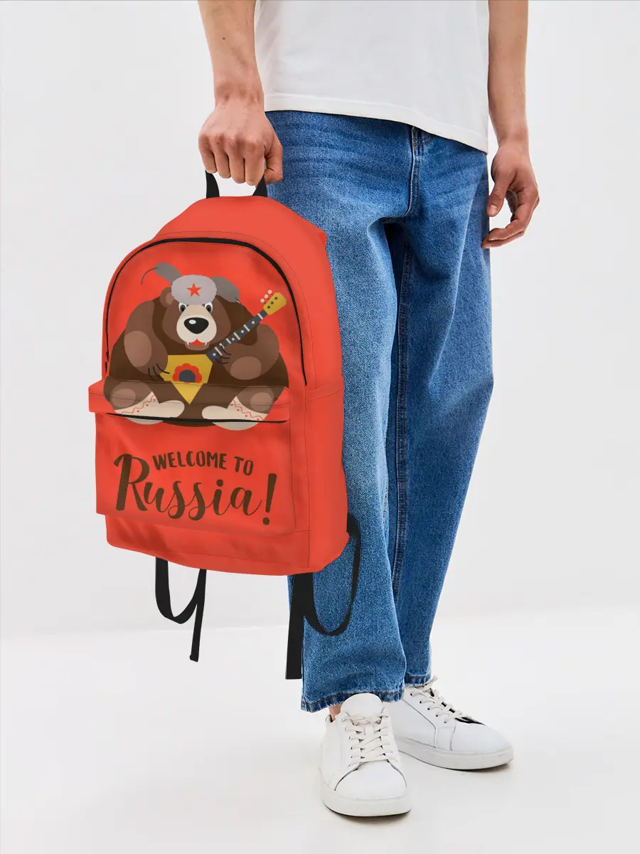 Рюкзак джинсовый / Welcome to Russia