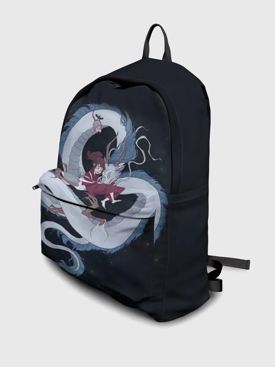 Рюкзак джинсовый / Нежность дракона и Тихиро