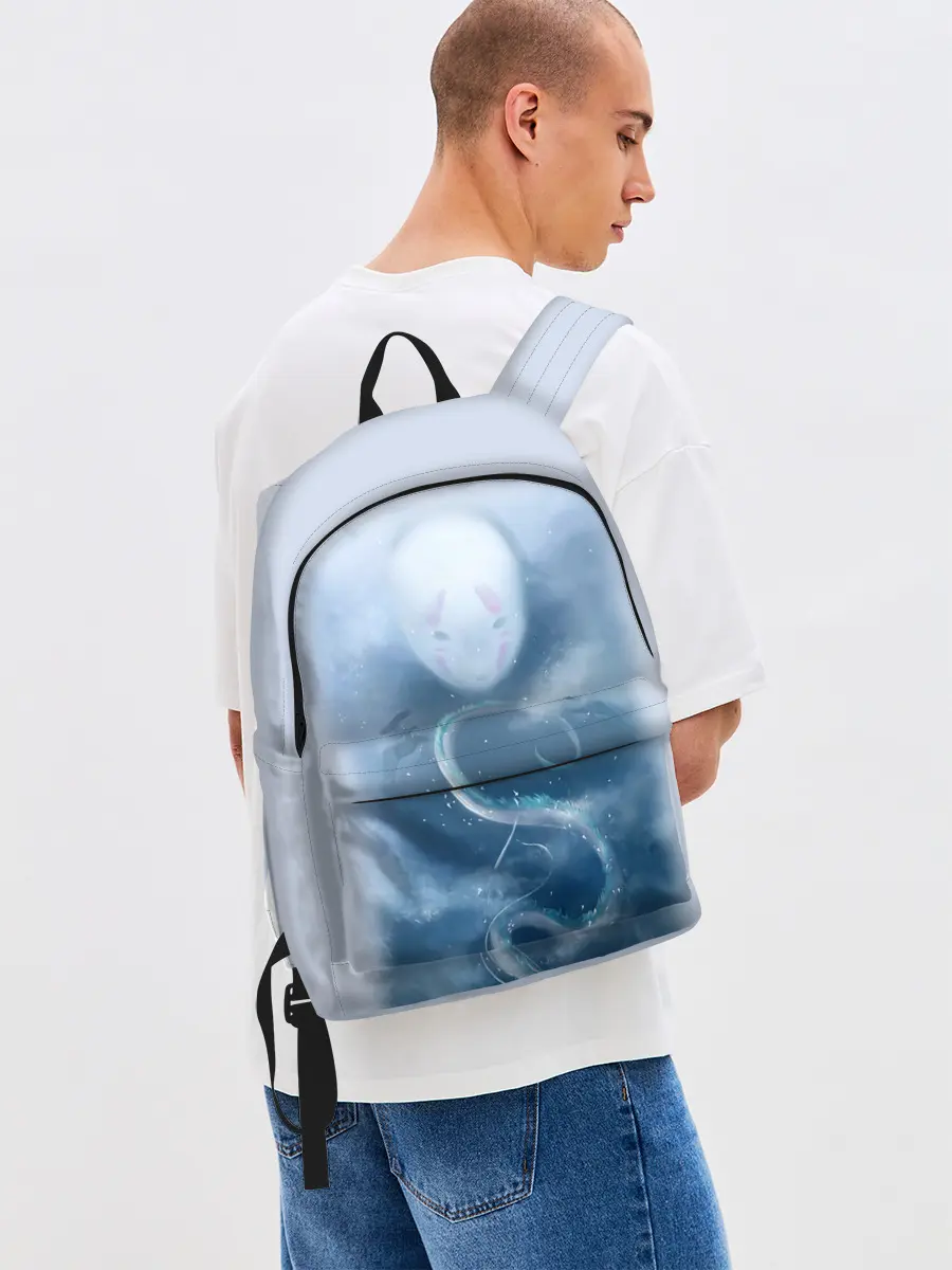 Рюкзак джинсовый / Безликий бог следит за Хаку