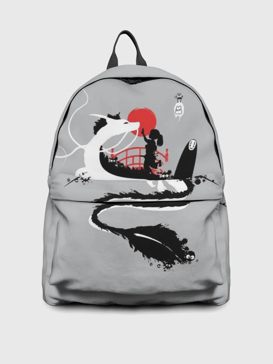 Рюкзак джинсовый / Тихиро гладит Хаку