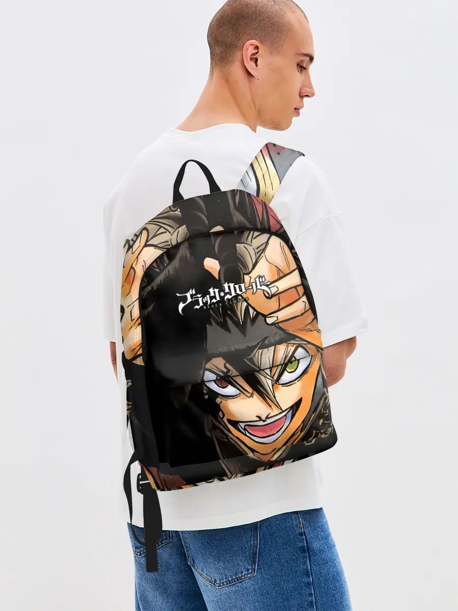 Рюкзак джинсовый / Красочный арт Асты