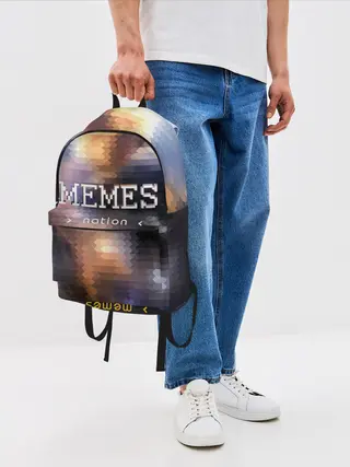 Рюкзак джинсовый / Memes Nation