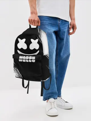 Рюкзак джинсовый / Marshmello 4