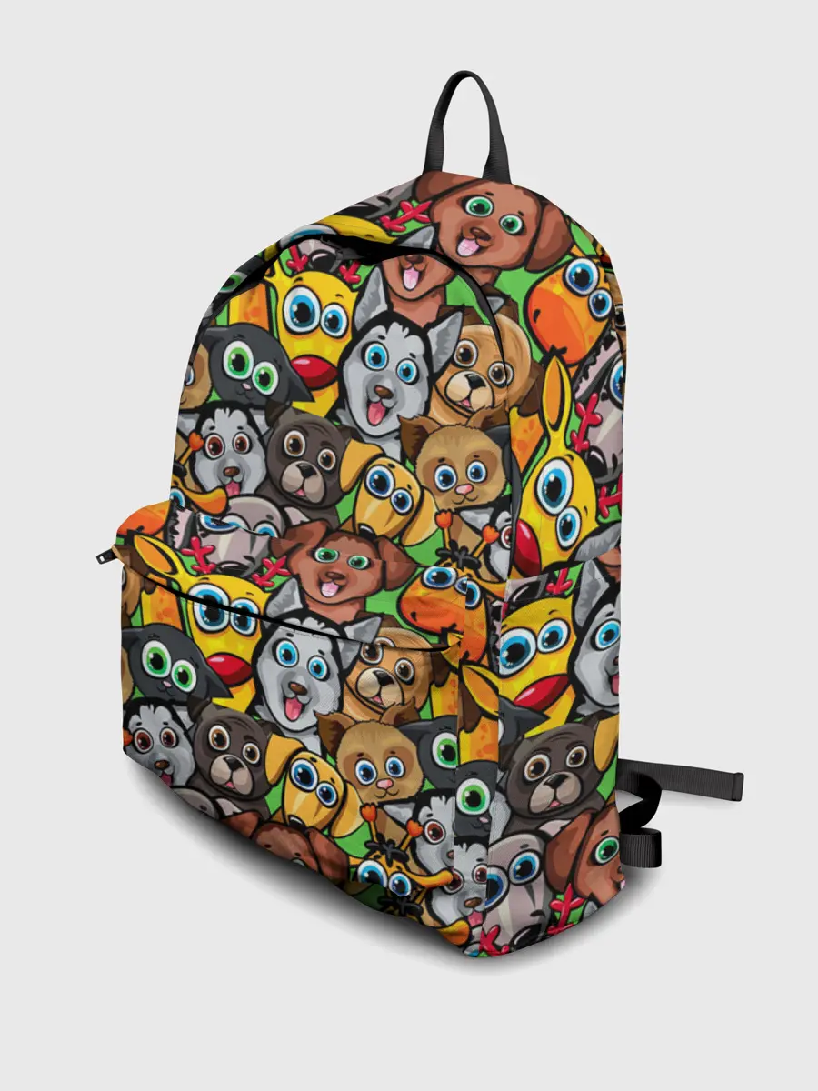 Рюкзак джинсовый / Веселые собачки