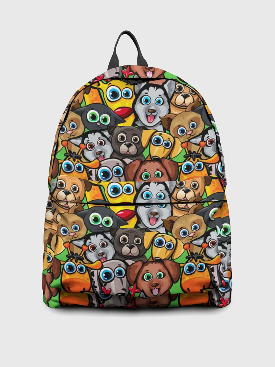 Рюкзак джинсовый / Веселые собачки