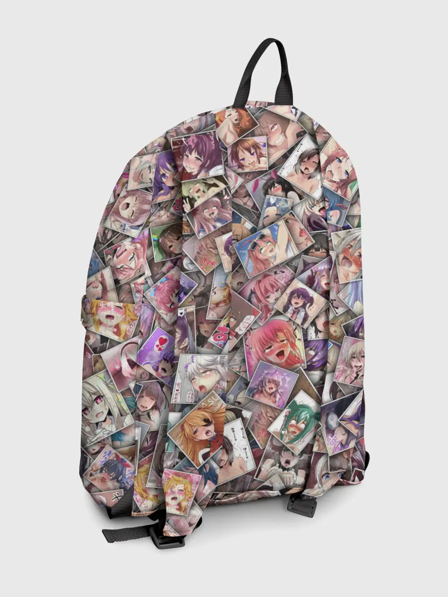 Рюкзак джинсовый / Ахегао цвет