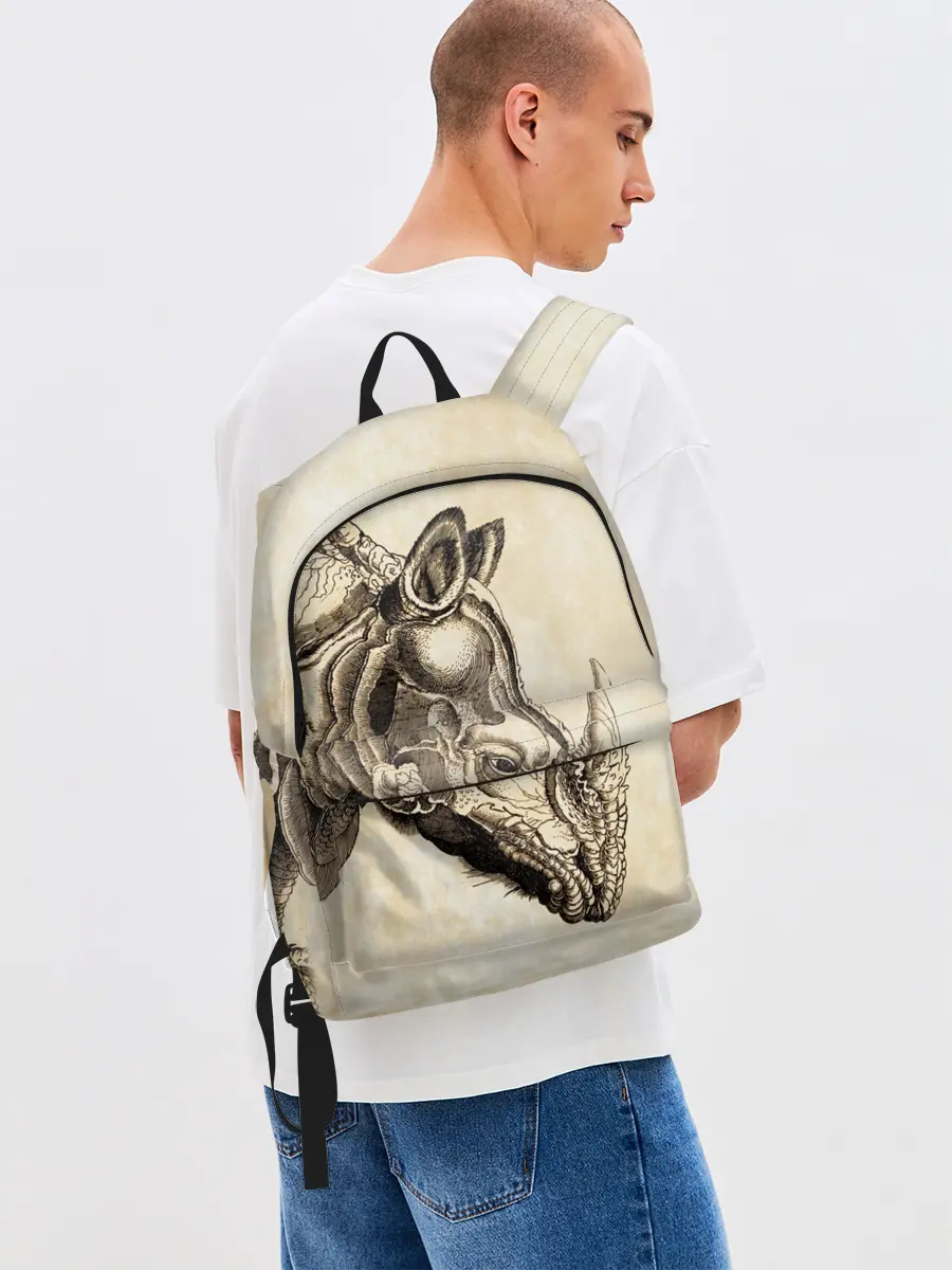 Рюкзак джинсовый / Носорог