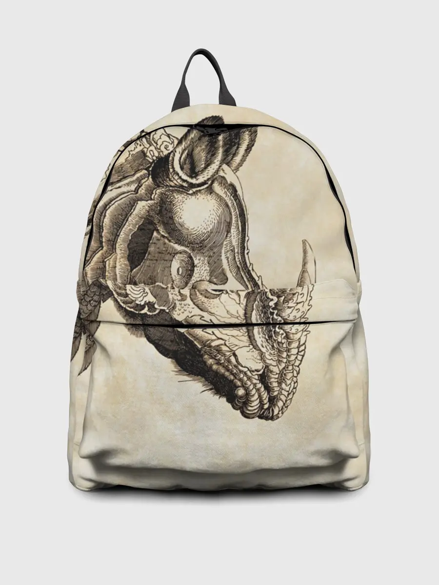 Рюкзак джинсовый / Носорог