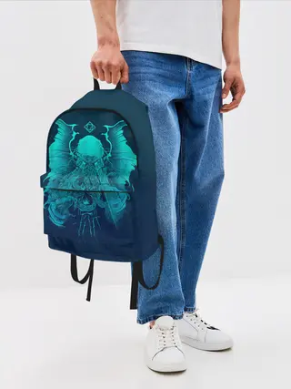 Рюкзак джинсовый / Ктулху