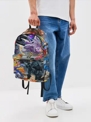 Рюкзак джинсовый / Super Smash Bros ultimate