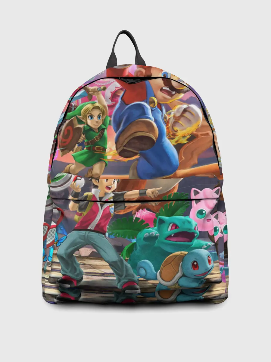 Рюкзак джинсовый / Super Smash Bros ultimate