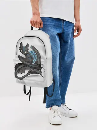 Рюкзак джинсовый / Как приручить дракона