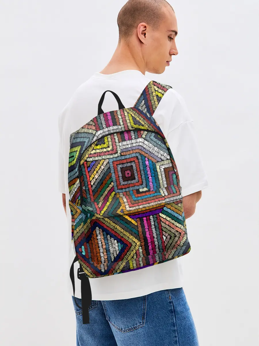 Рюкзак джинсовый / Этнический орнамент