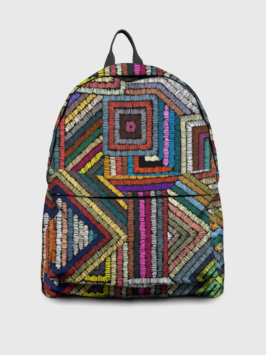 Рюкзак джинсовый / Этнический орнамент