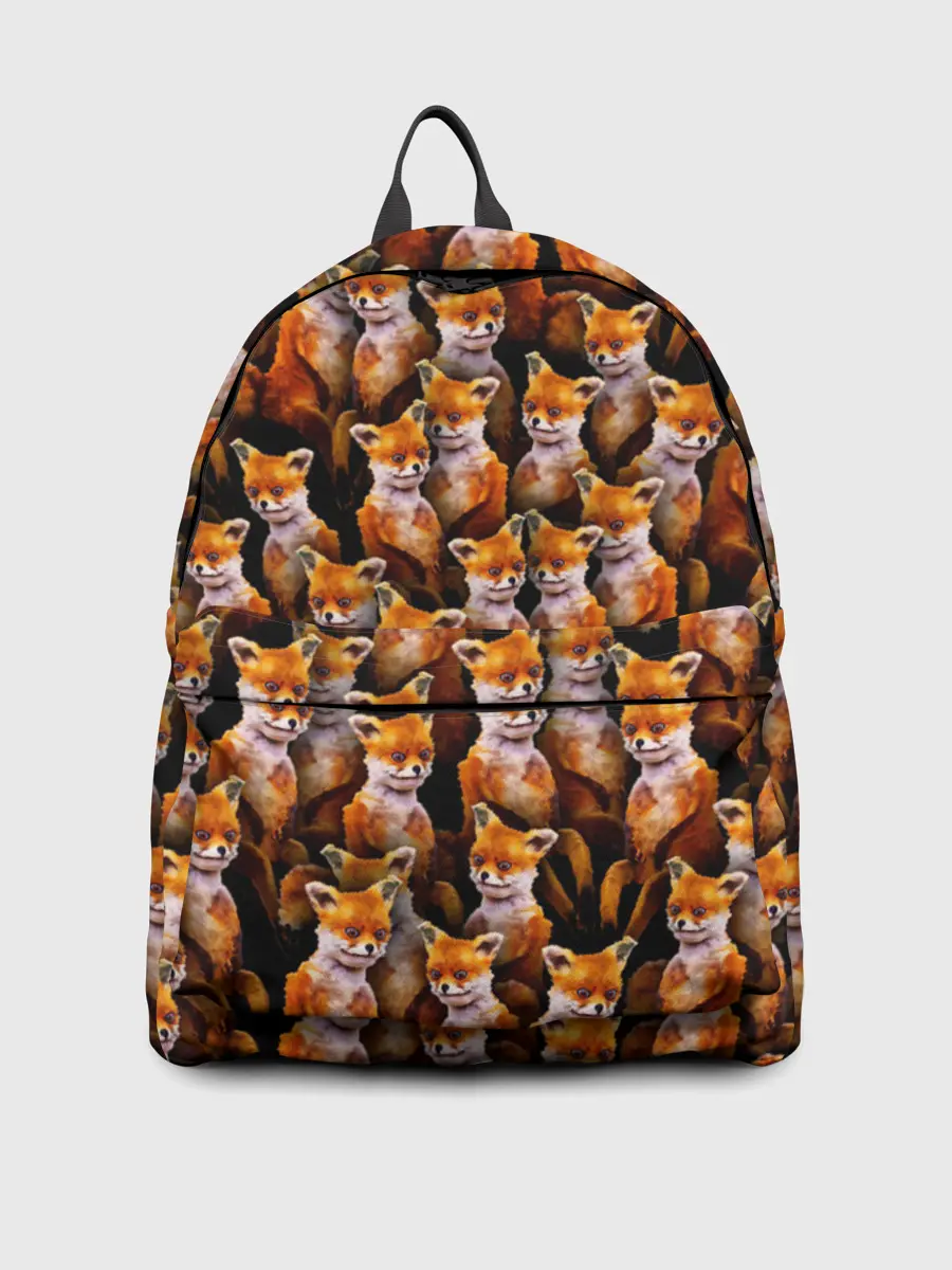 Рюкзак джинсовый / Упоротые лисы