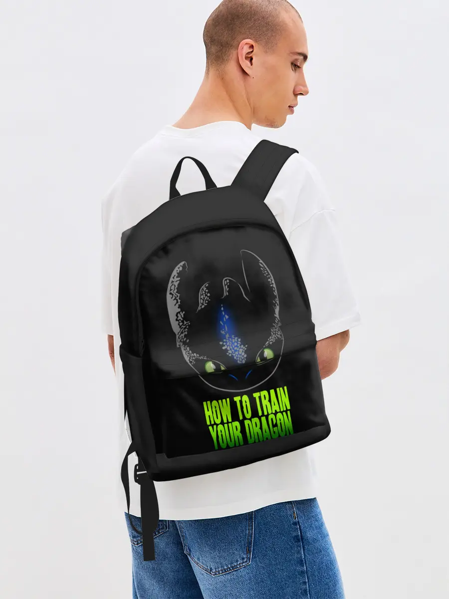 Рюкзак джинсовый / Как приручить дракона