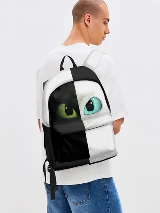 Рюкзак джинсовый / Как приручить дракона