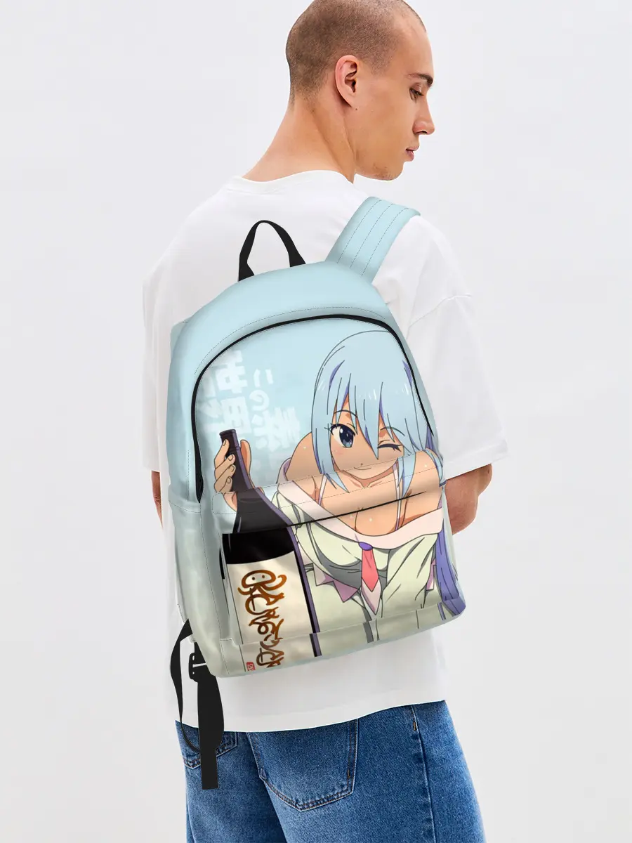 Рюкзак джинсовый / KonoSuba бутылка
