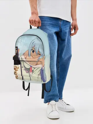 Рюкзак джинсовый / KonoSuba бутылка