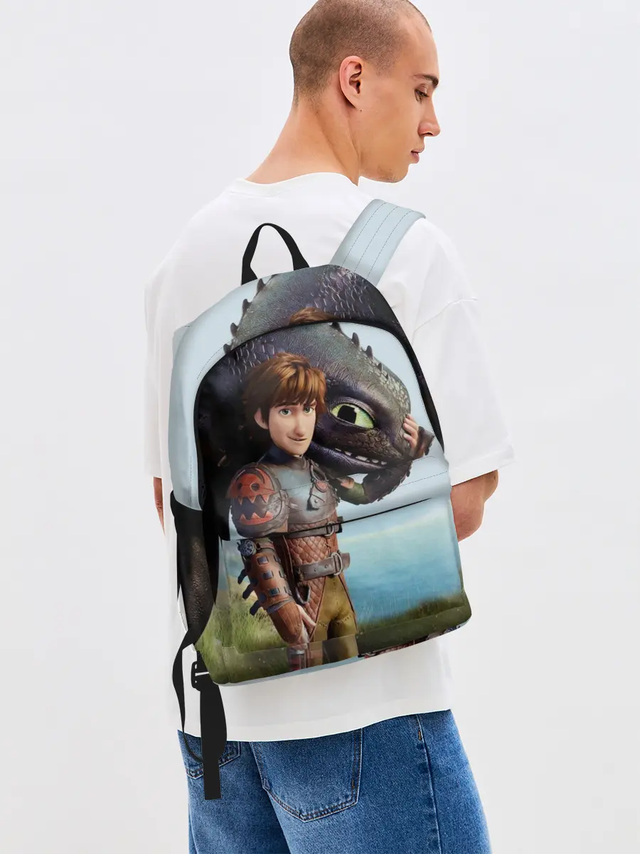 Рюкзак джинсовый / Как приручить дракона