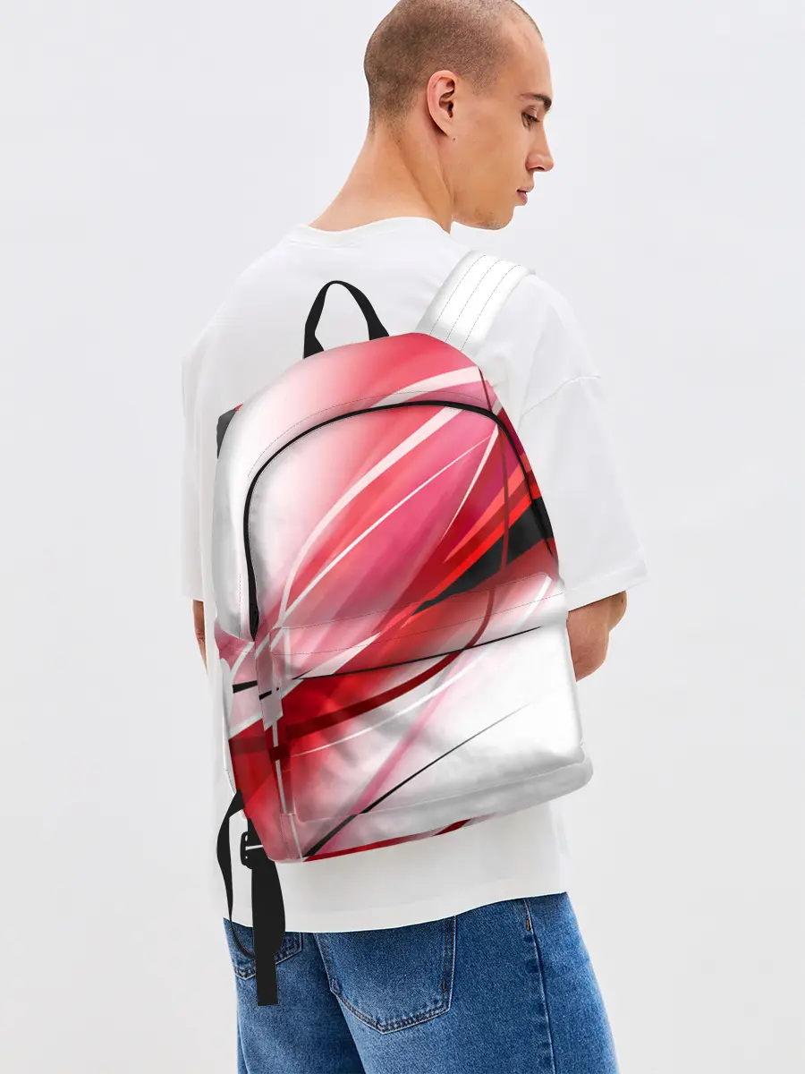 Рюкзак джинсовый / Красная линия