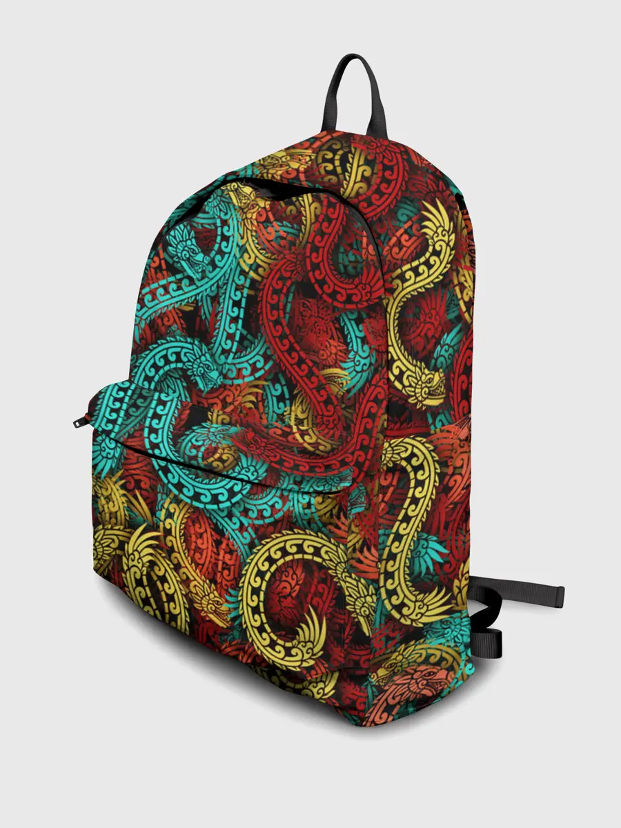 Рюкзак джинсовый / Кетцалькоатли