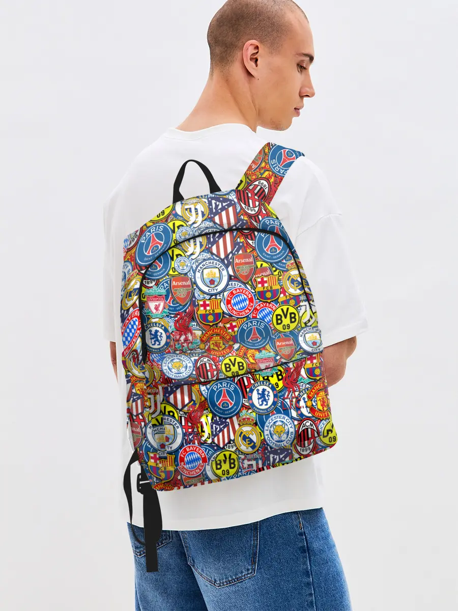 Рюкзак джинсовый / ЛОГОТИПЫ ФУТБОЛЬНЫХ КОМАНД