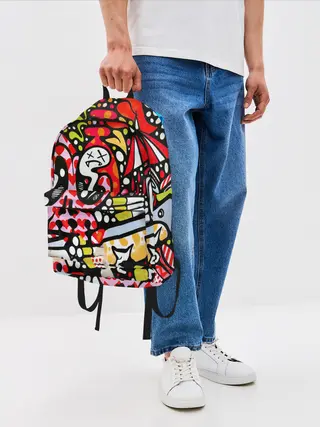 Рюкзак джинсовый / Современное искусство