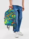 Рюкзак джинсовый / Рыбы