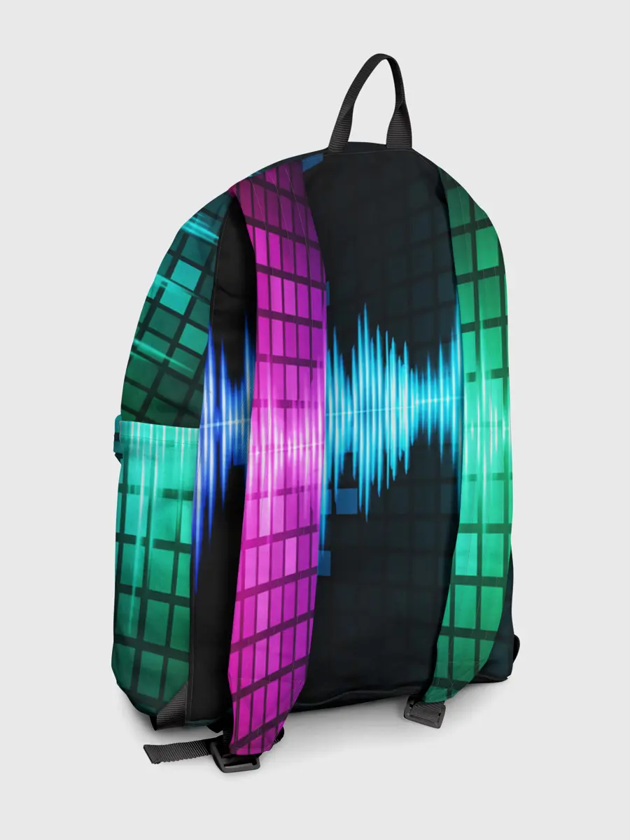 Рюкзак джинсовый / neon music