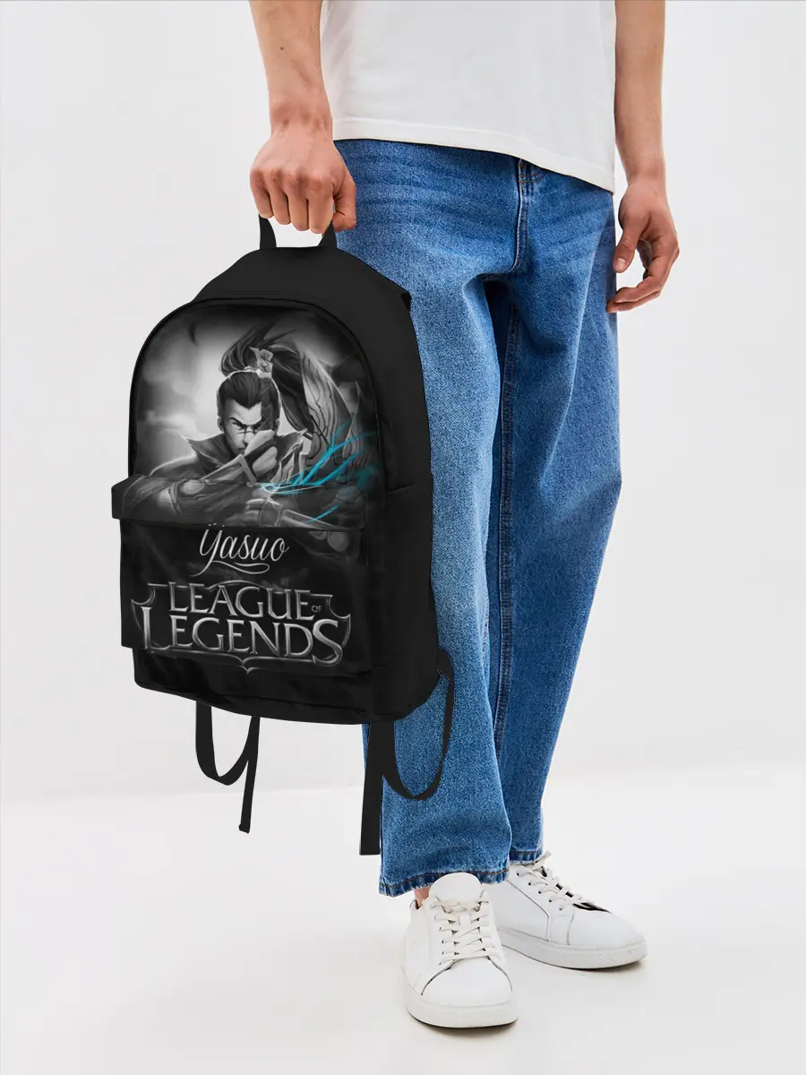 Рюкзак джинсовый / League of Legends, Yasuo