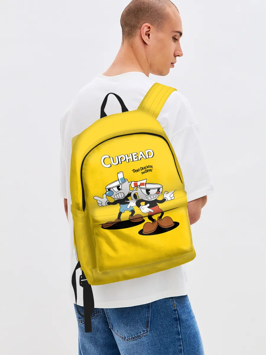 Рюкзак джинсовый / Cuphead