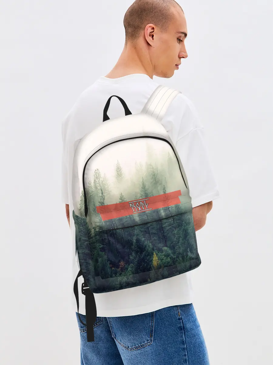 Рюкзак джинсовый / Северный лес