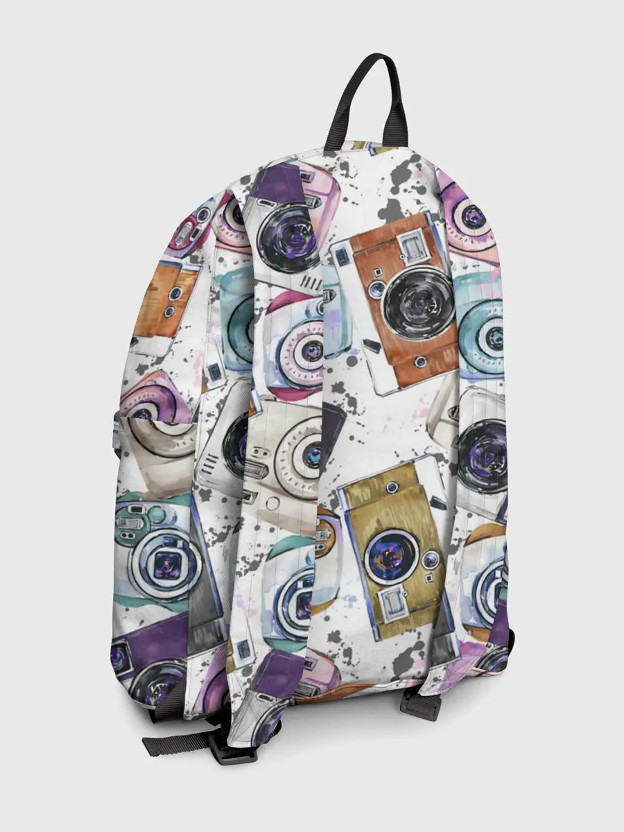 Рюкзак джинсовый / Старинные фотоаппараты